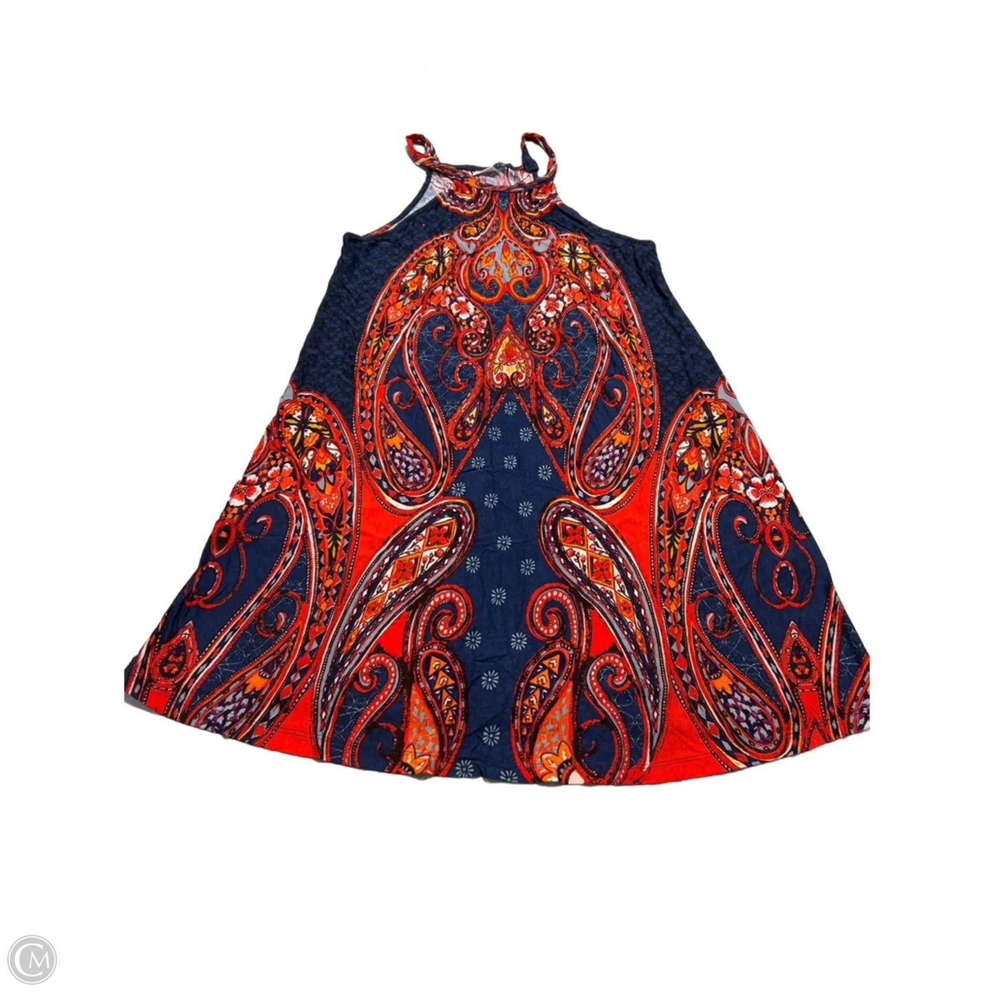 Dress Casual Short By Lascana In Blue & Red, Size: M