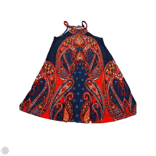 Dress Casual Short By Lascana In Blue & Red, Size: M