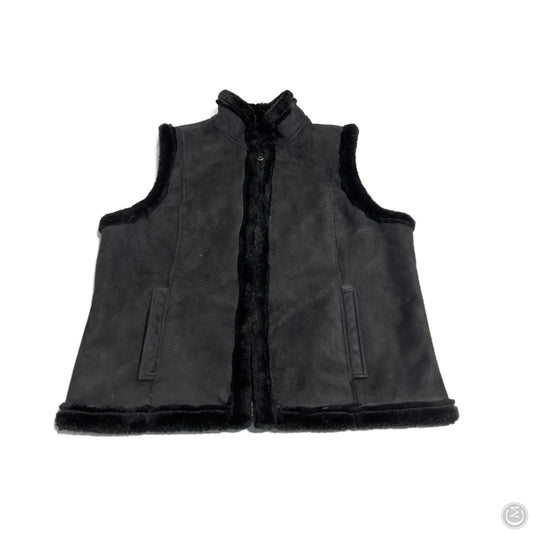 Vest Faux Fur & Sherpa By Cmb In Black, Size: L