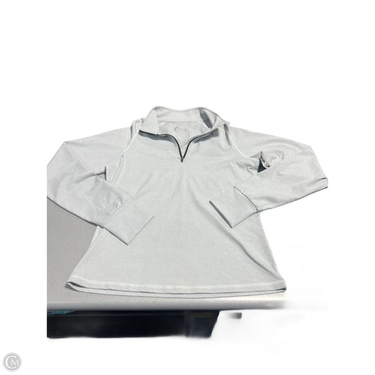 Athletic Top Long Sleeve Collar By Zyia In Grey, Size: L