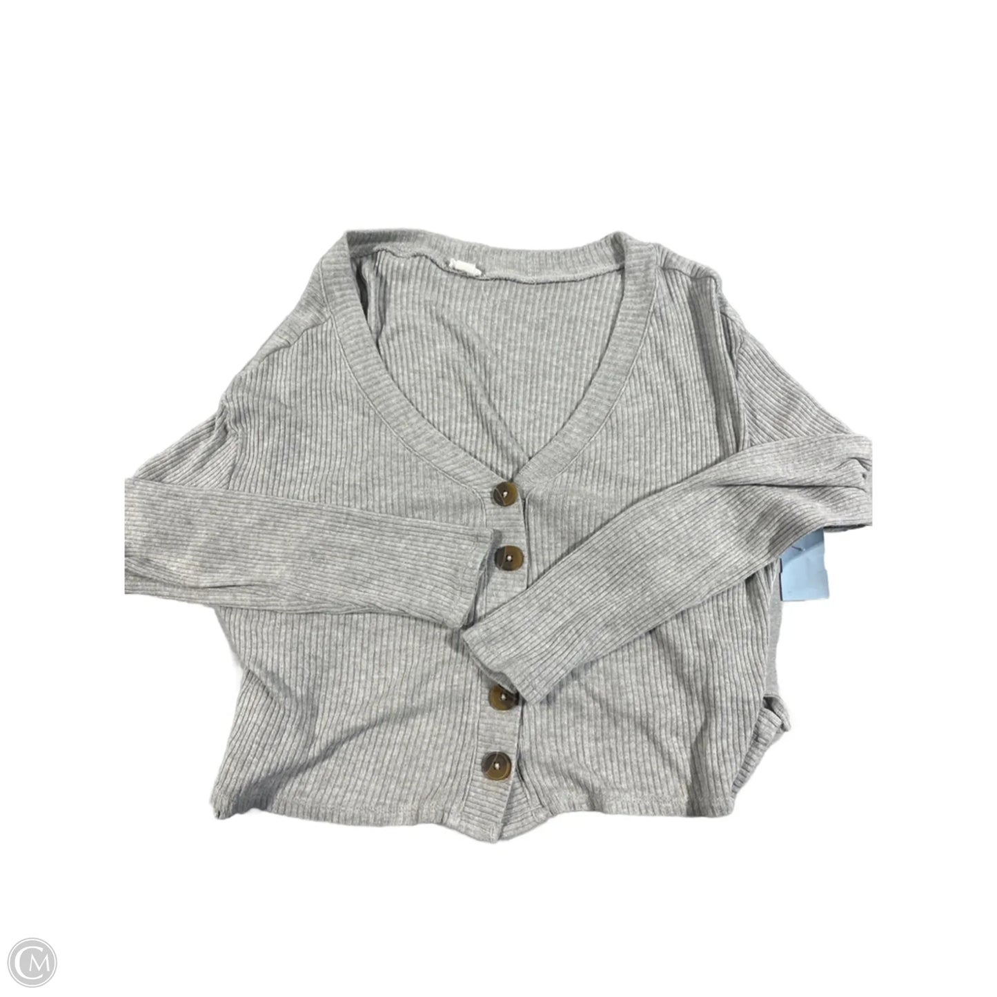Top Long Sleeve By Garage In Grey, Size: M