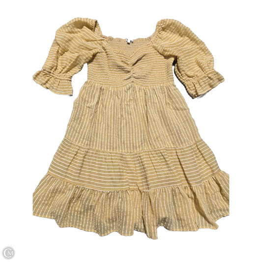 Dress Casual Midi By White Birch In Yellow, Size: M