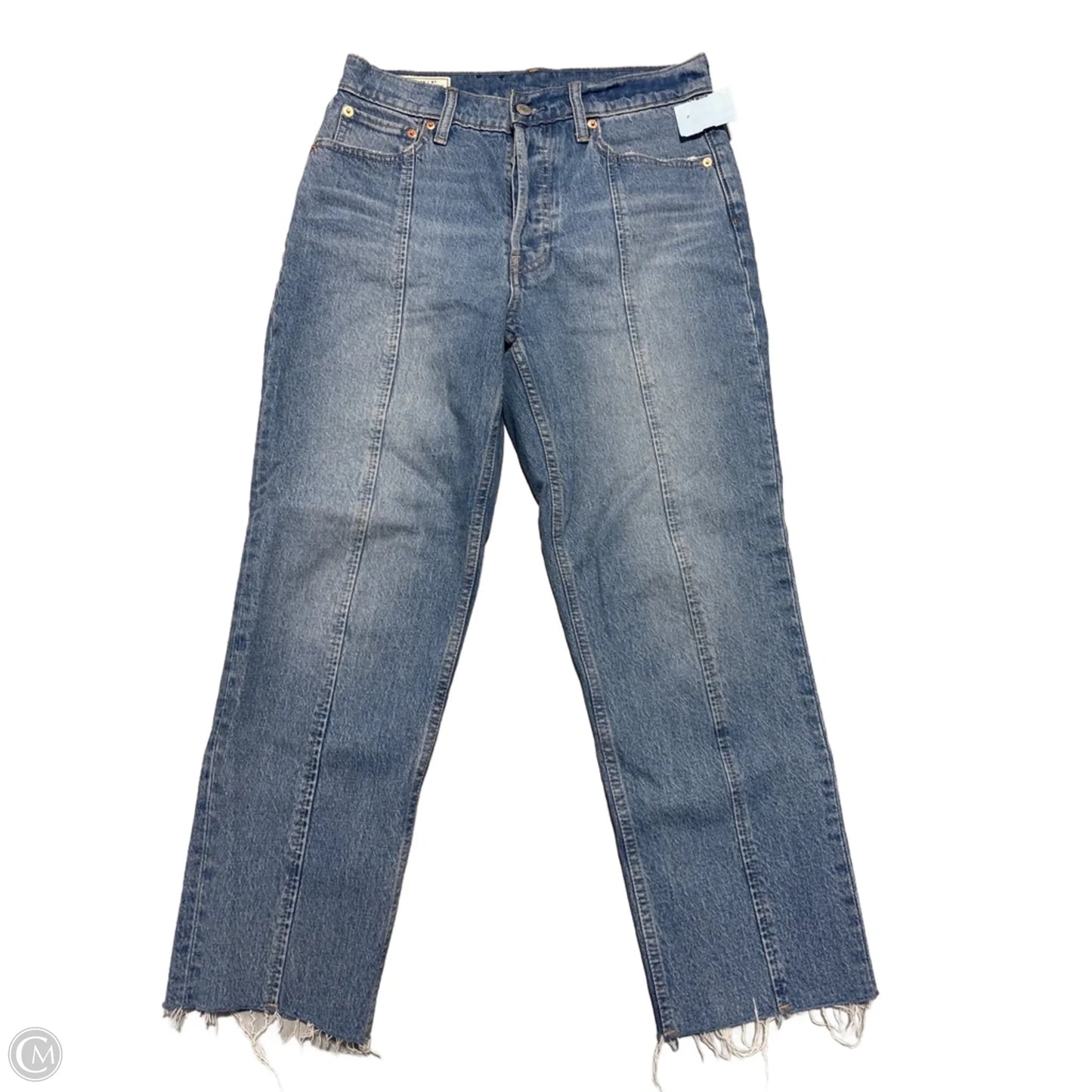 Jeans Straight By Gap In Blue Denim, Size: 6