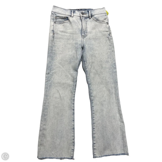 Jeans flared By Express In Blue Denim, Size: 4