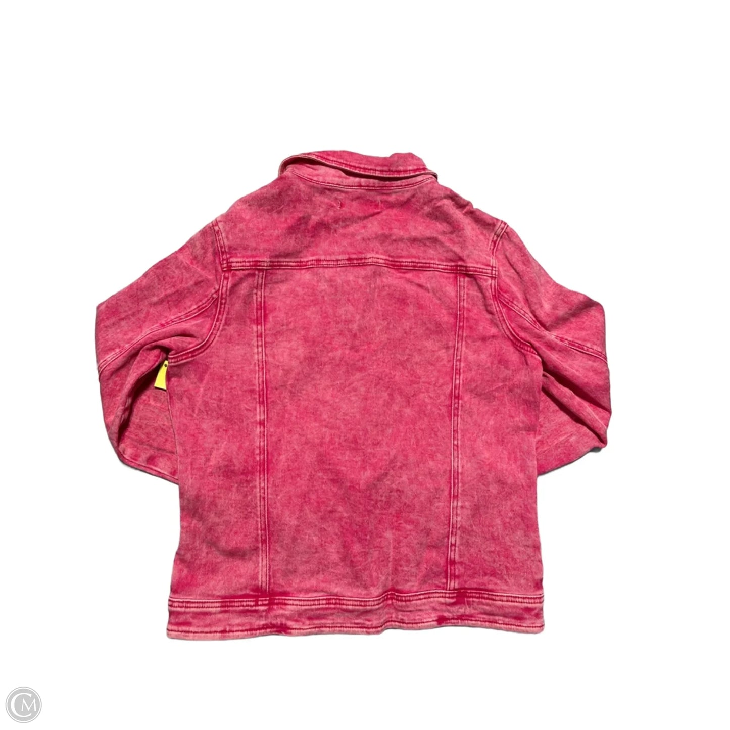 Jacket Denim By Cmb In Pink Denim, Size: S