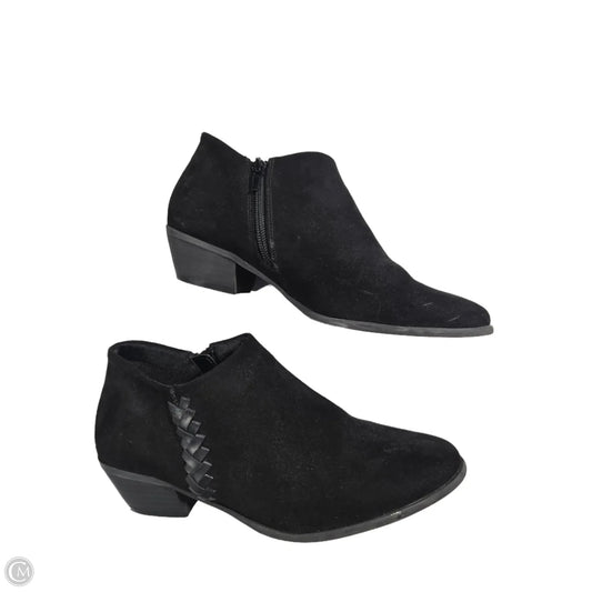 Boots Ankle Heels By Madeleine In Black, Size: 8
