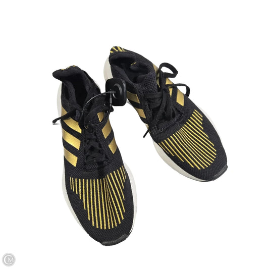 Shoes Athletic By Adidas In Black & Gold, Size: 10