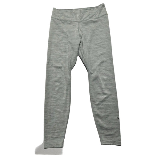 Athletic Leggings By Nike In Grey, Size: Xl