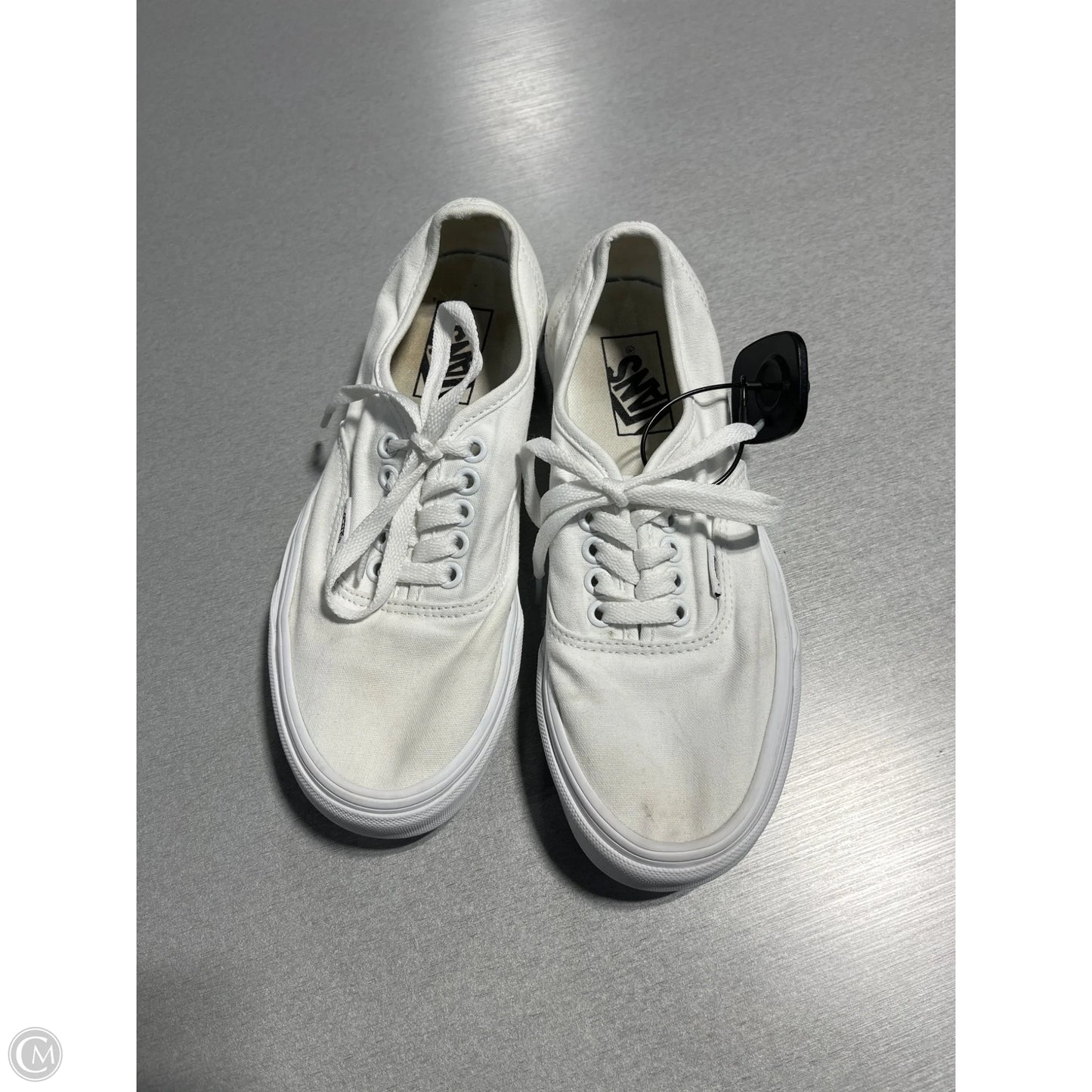 Shoes Flats By Vans In White, Size: 8