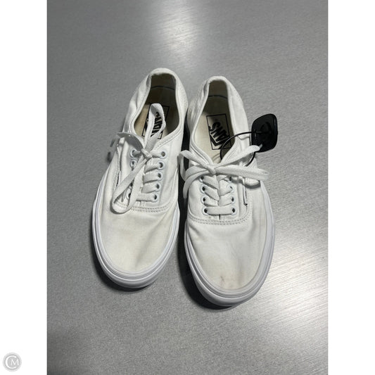 Shoes Flats By Vans In White, Size: 8