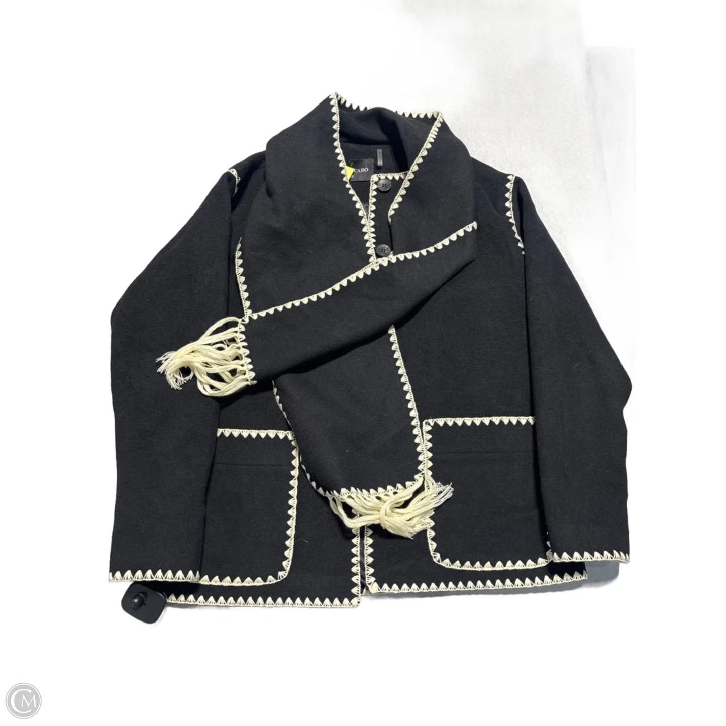 Coat Parka By Cmb In Black, Size: S