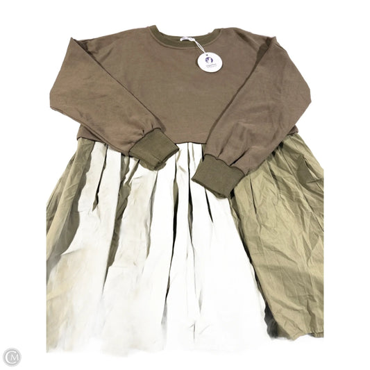 Dress Casual Midi By Cmb In Green, Size: S