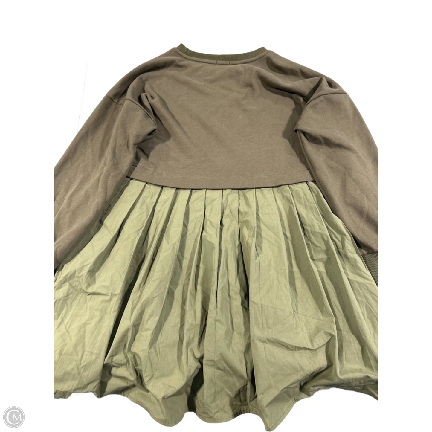 Dress Casual Midi By Cmb In Green, Size: S