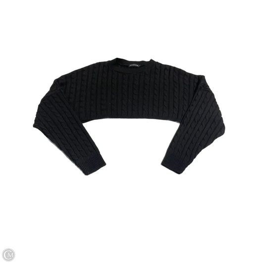 Top Long Sleeve By Pretty Little Thing In Black, Size: S
