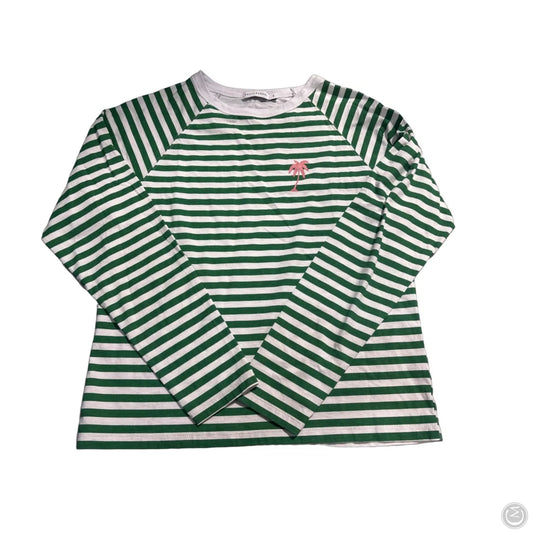 Top Long Sleeve By Cmc In Striped Pattern, Size: S