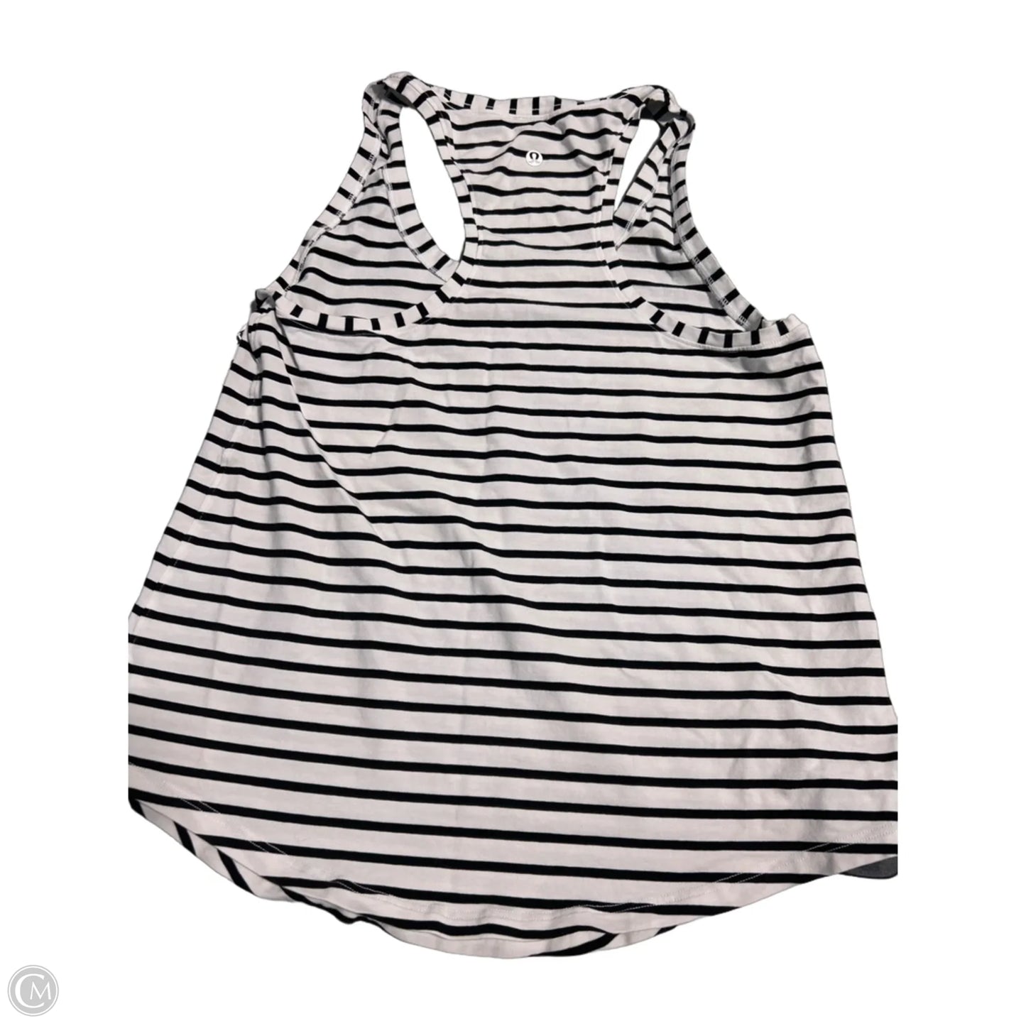 Athletic Tank Top By Lululemon In Striped Pattern, Size: S
