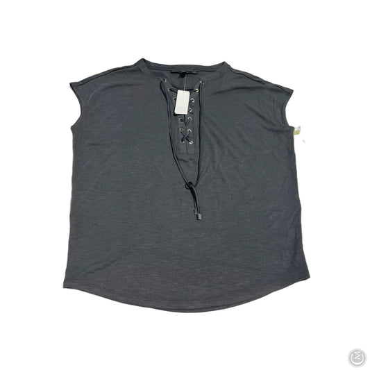 Top Short Sleeve By White House Black Market In Grey, Size: Xxs