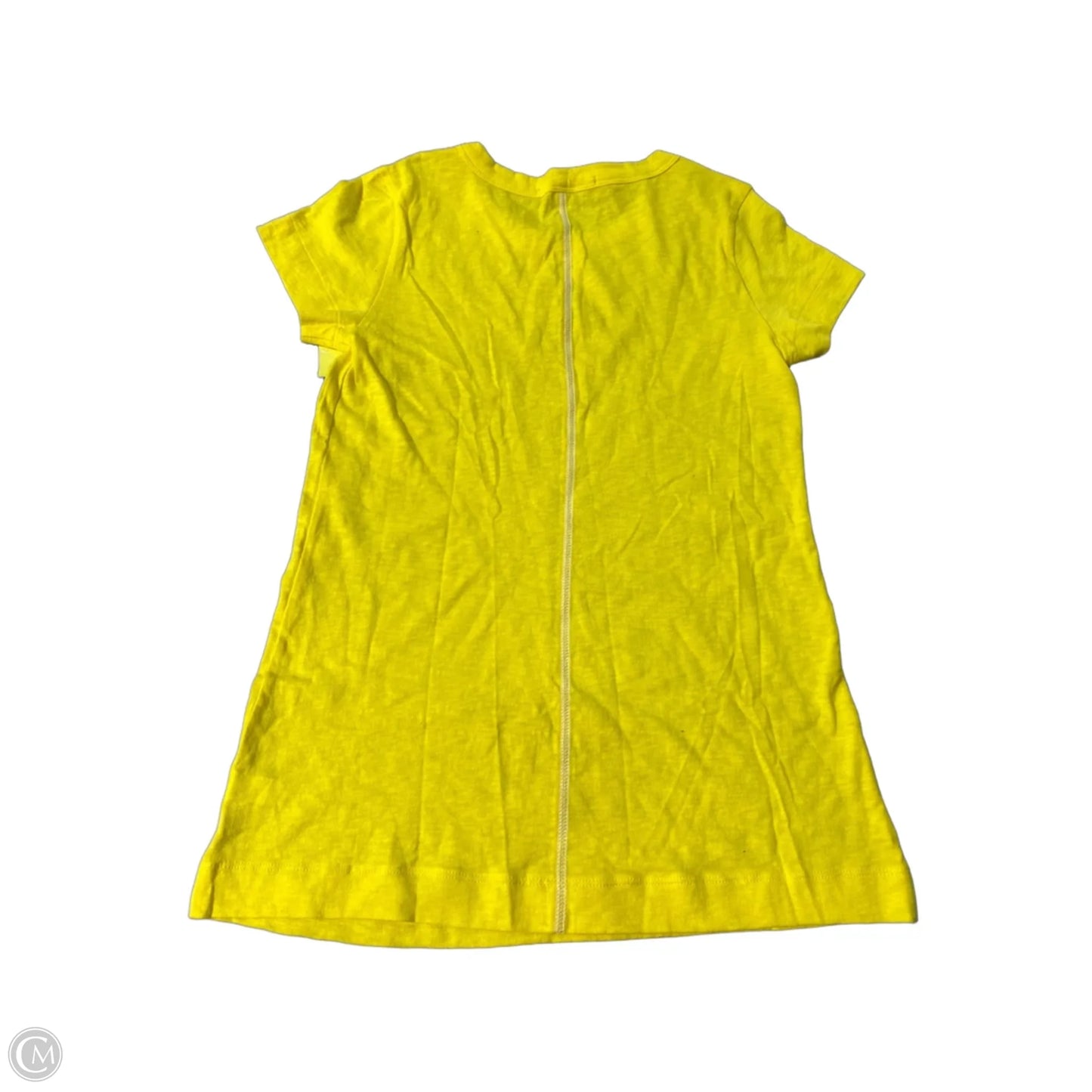 Top Short Sleeve Basic By Gap In Yellow, Size: Xs