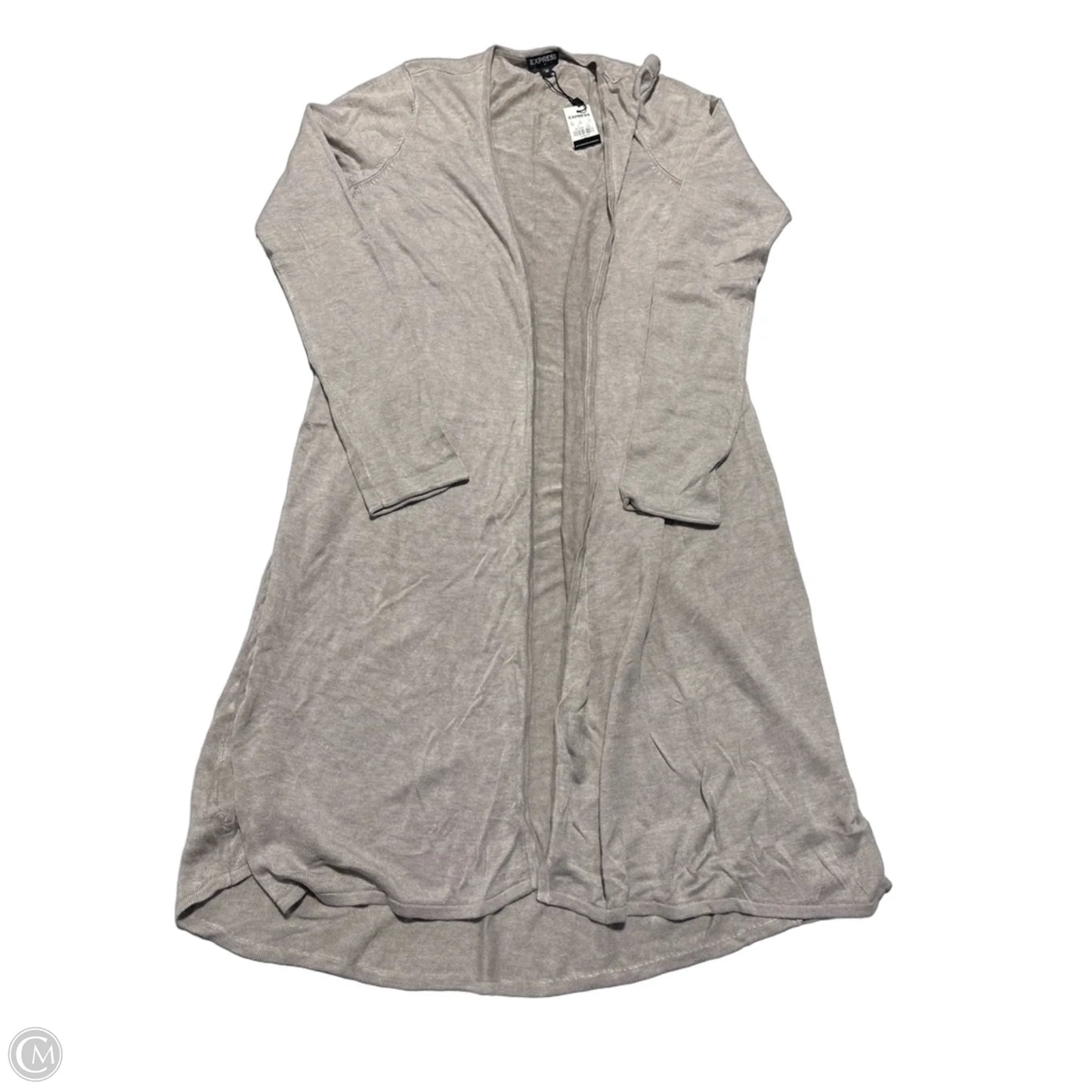 Cardigan By Express In Beige, Size: Xs