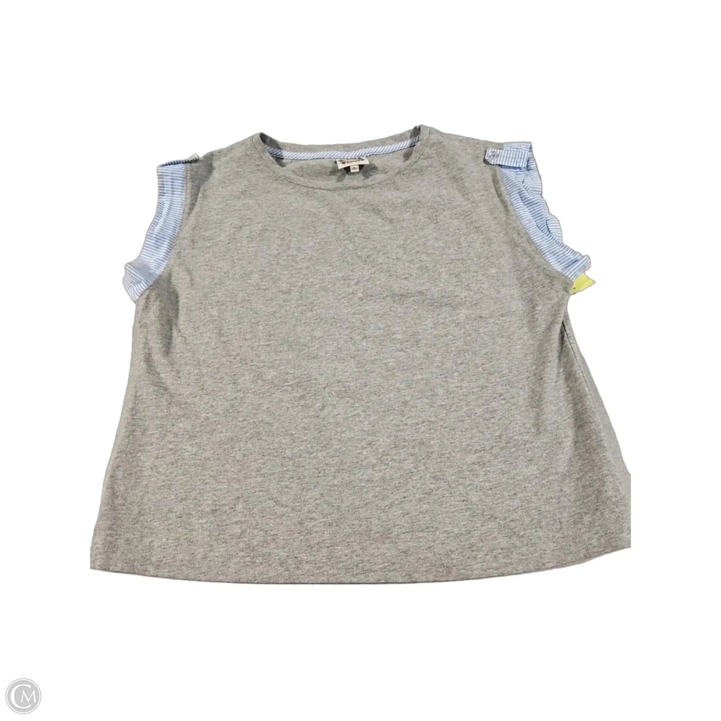 Top Short Sleeve By Tru Self In Grey, Size: M