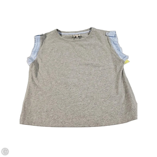 Top Short Sleeve By Tru Self In Grey, Size: M