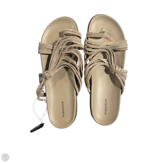 Sandals Flats By Maurices In Beige, Size: 11