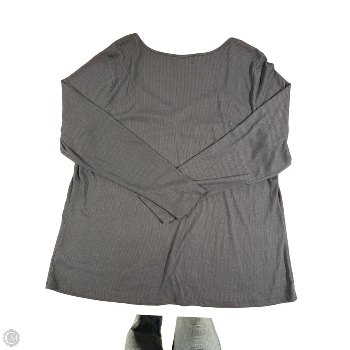 Top Long Sleeve By Lane Bryant In Navy, Size: 1x