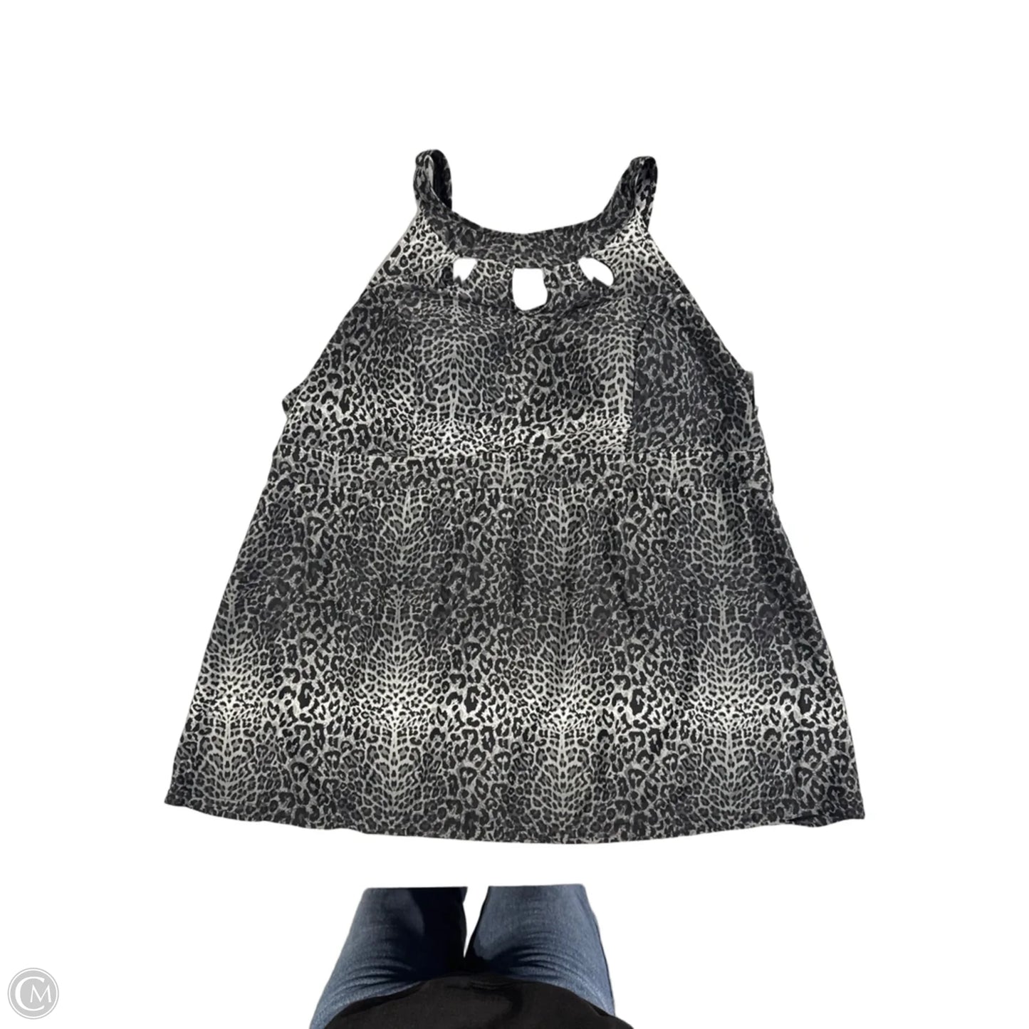 Athletic Tank Top By Cmc In Animal Print, Size: 1x