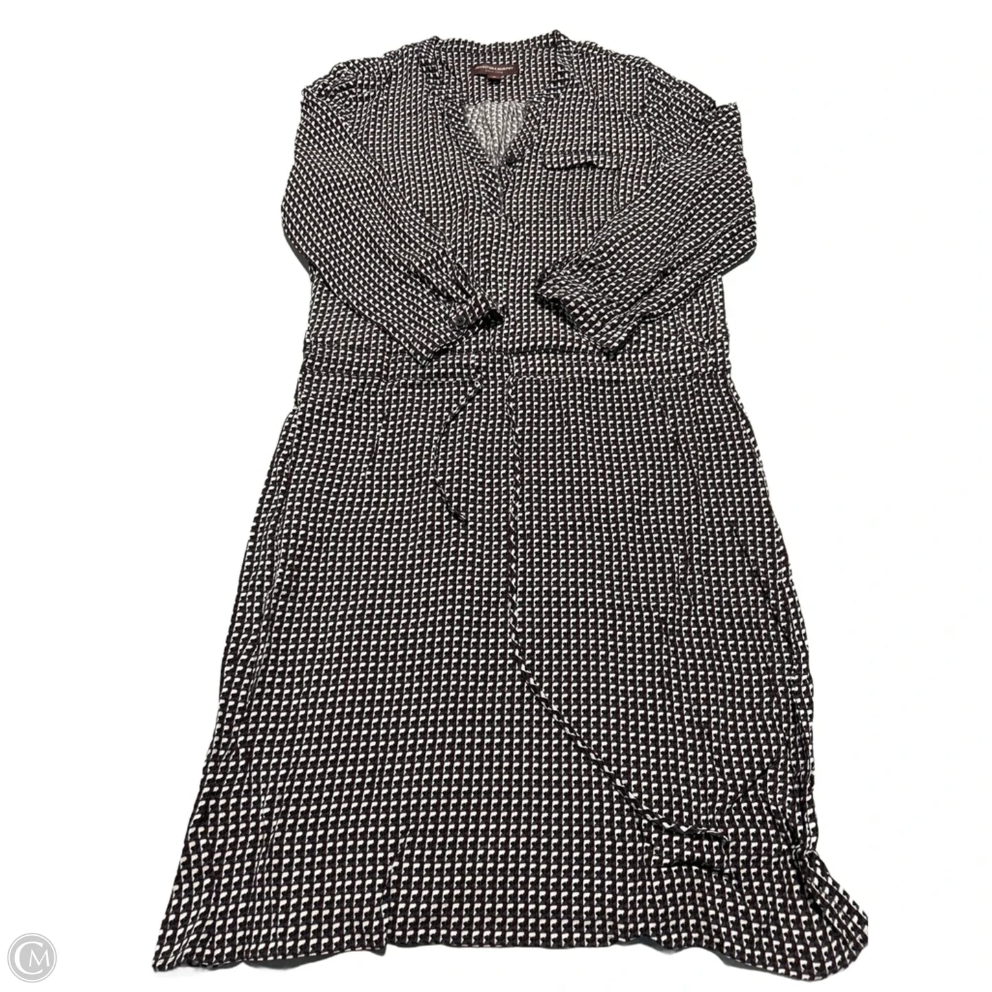 Dress Casual Midi By Johnston & Murphy In Geometric Pattern, Size: M
