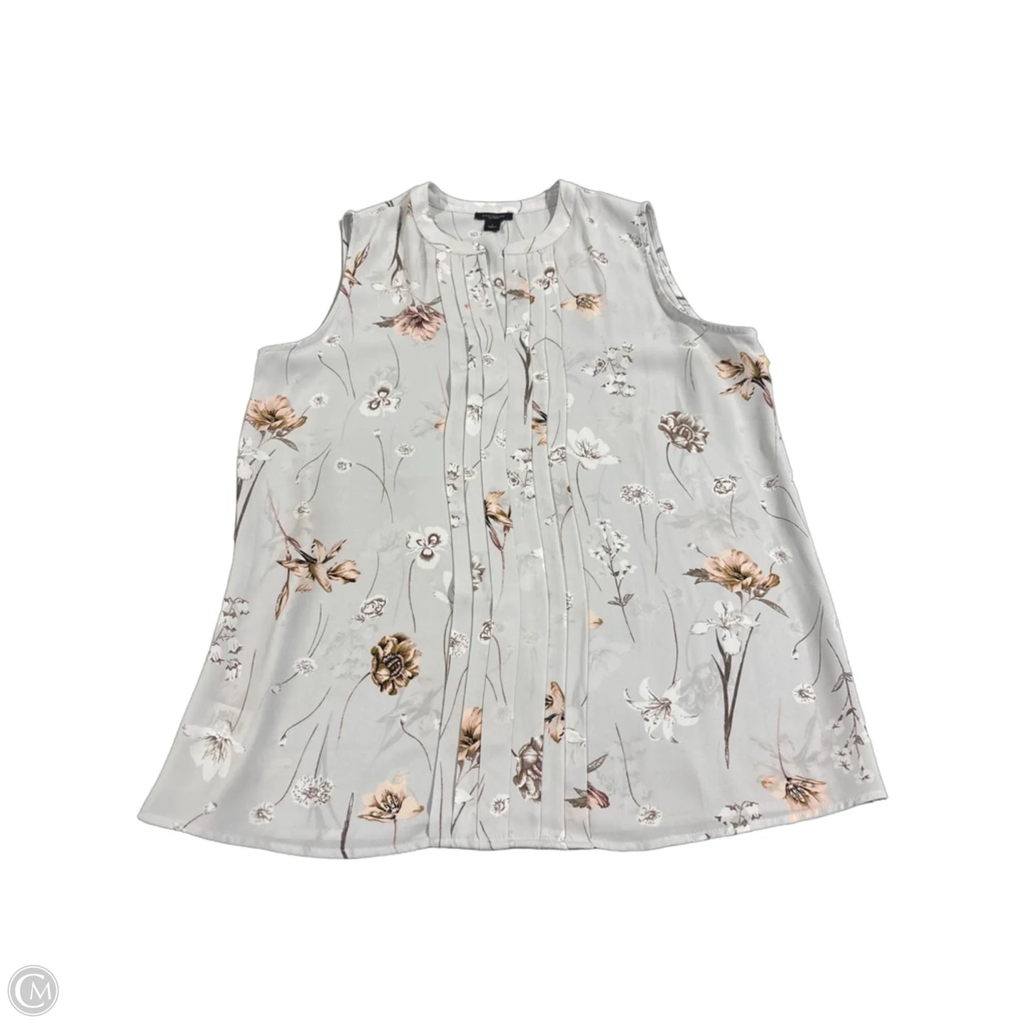 Tank Top By Ann Taylor In Grey, Size: S