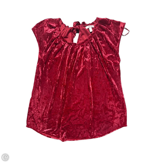 Top Short Sleeve By Lc Lauren Conrad In Red, Size: L