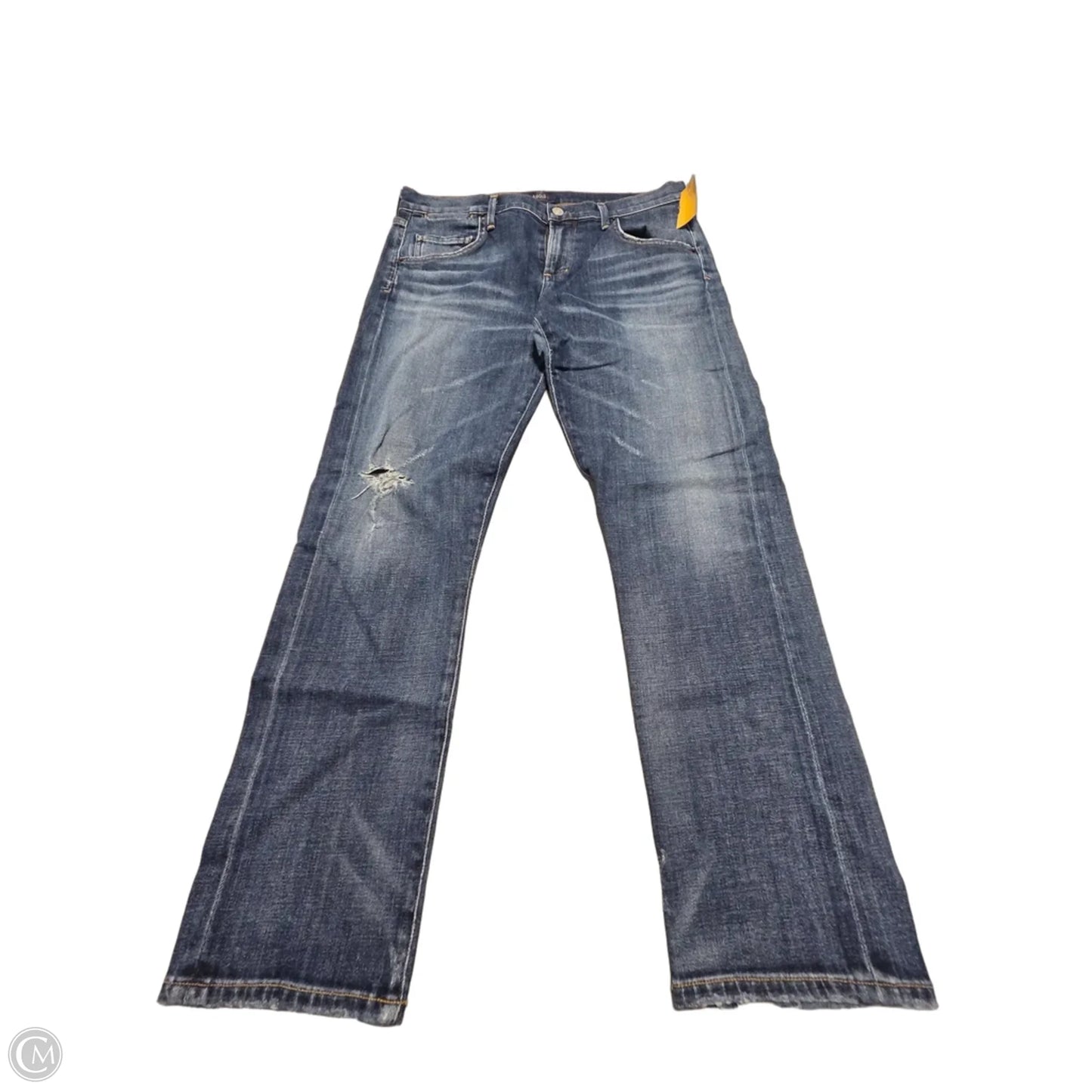 Jeans Skinny By Agolde In Blue Denim, Size: 4