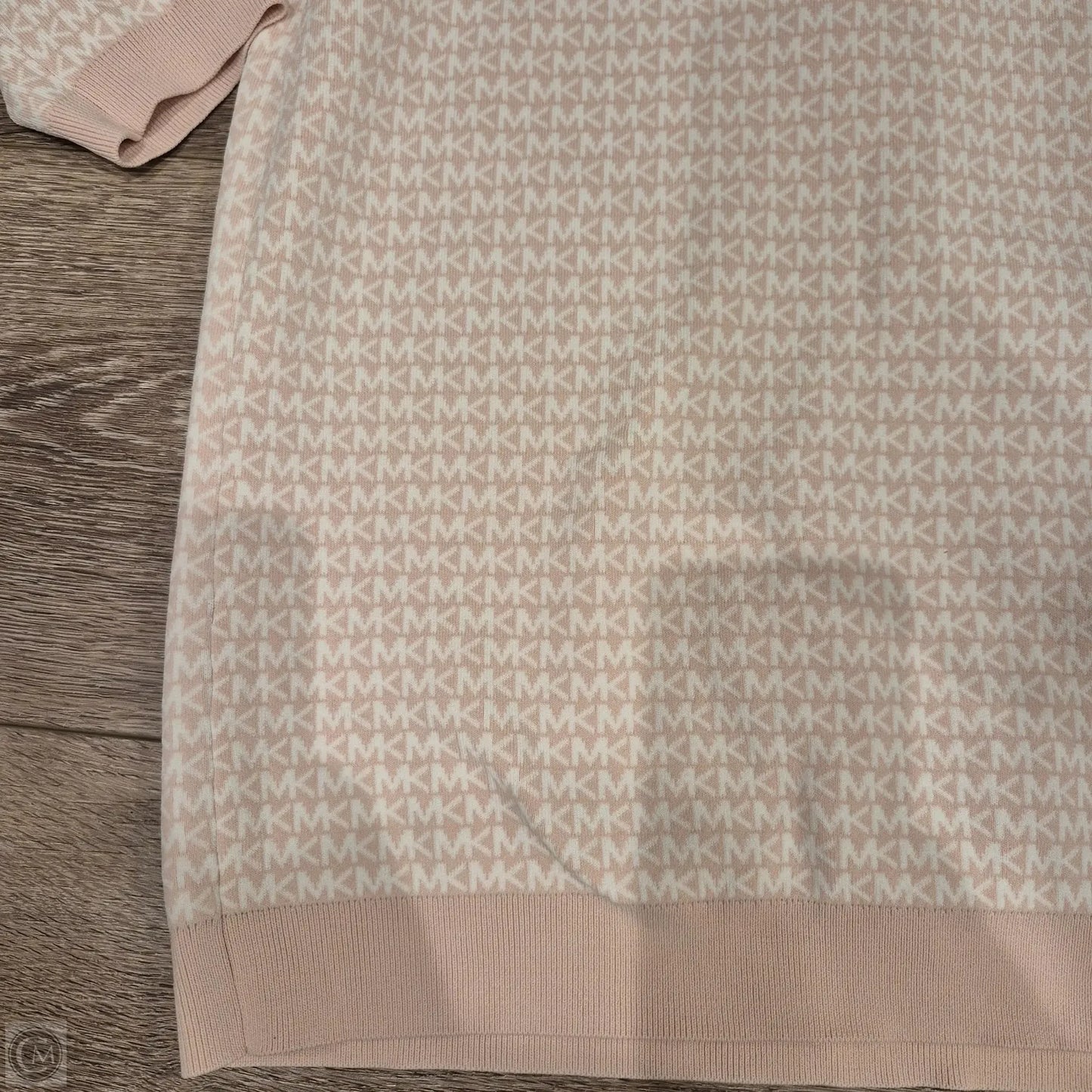 Dress Casual Midi By Michael By Michael Kors In Pink & White, Size: Xl