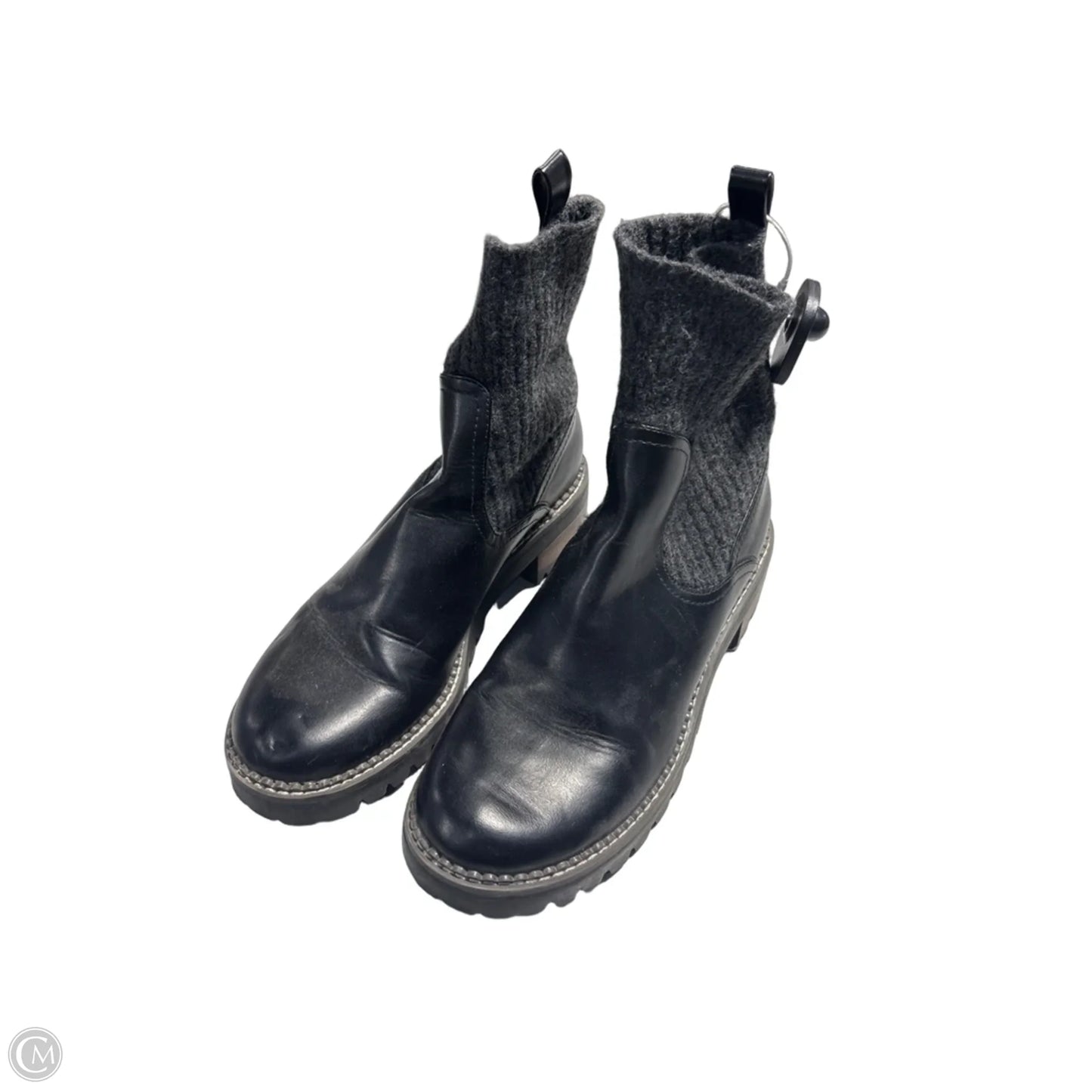 Boots Mid-calf Heels By Universal Thread In Black, Size: 9.5