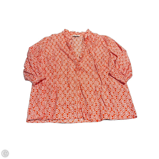 Top Sleeveless By Jones New York In Orange, Size: 3x