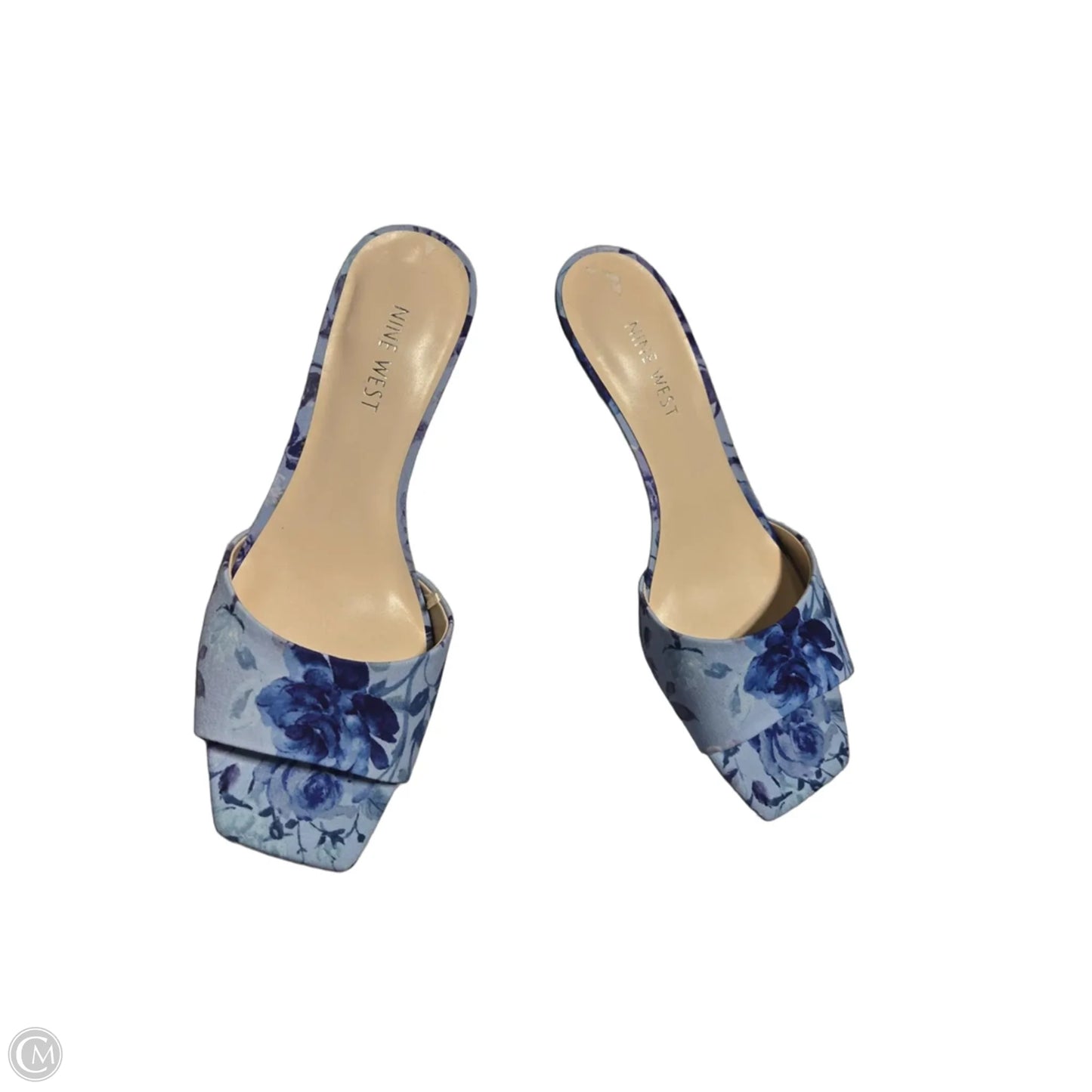Shoes Heels Kitten By Nine West In Blue, Size: 8