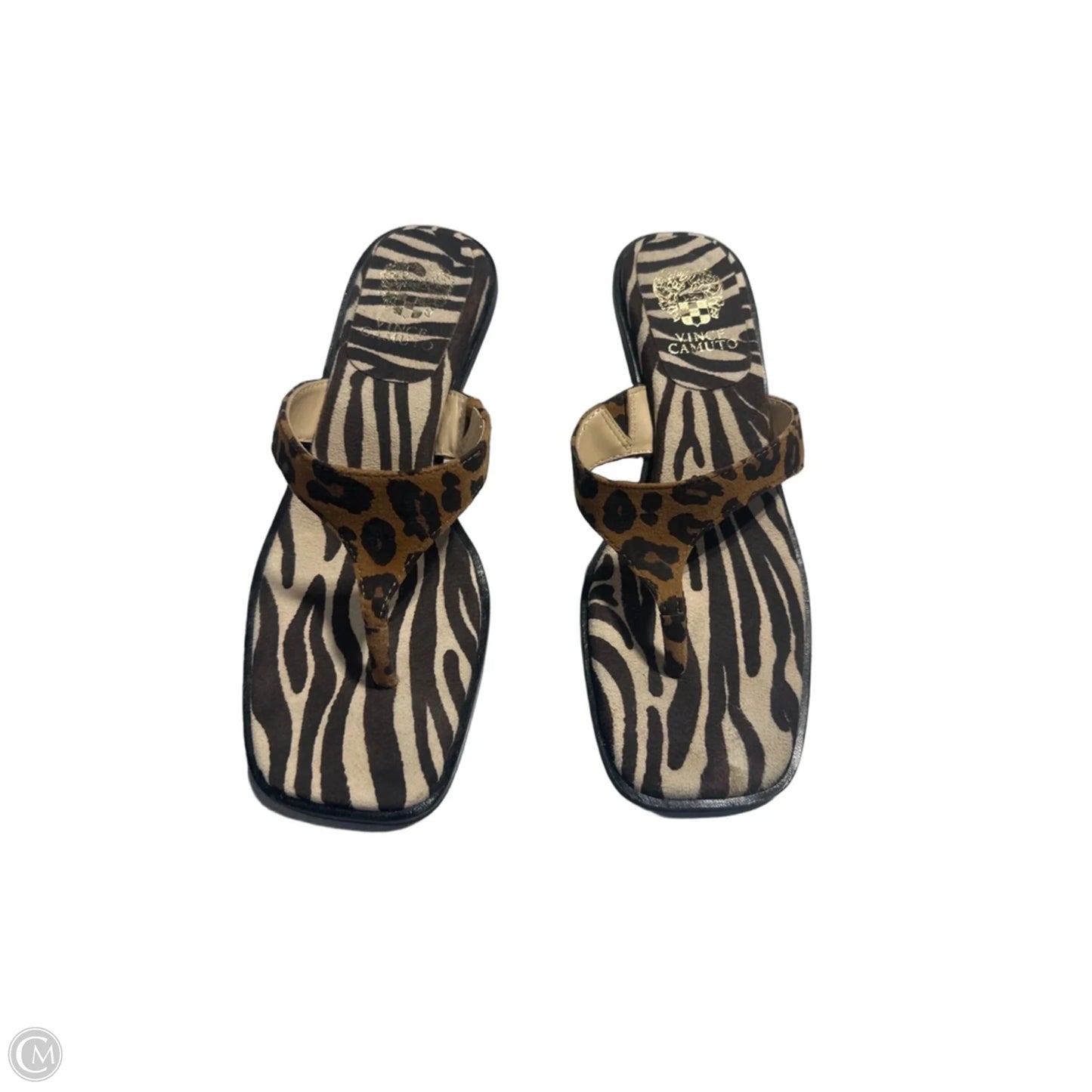 Shoes Heels Kitten By Vince Camuto In Animal Print, Size: 8