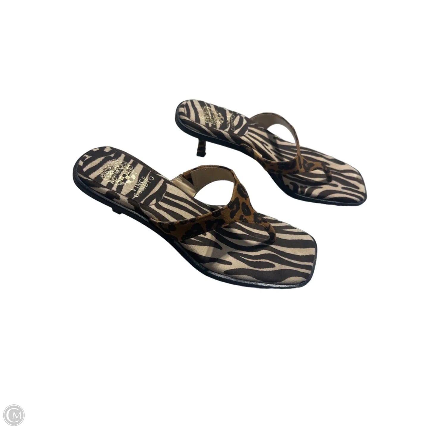 Shoes Heels Kitten By Vince Camuto In Animal Print, Size: 8