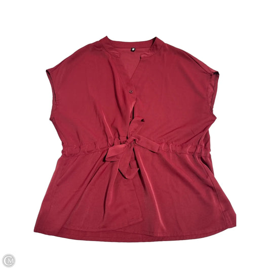 Top Sleeveless By Cmc In Red, Size: L