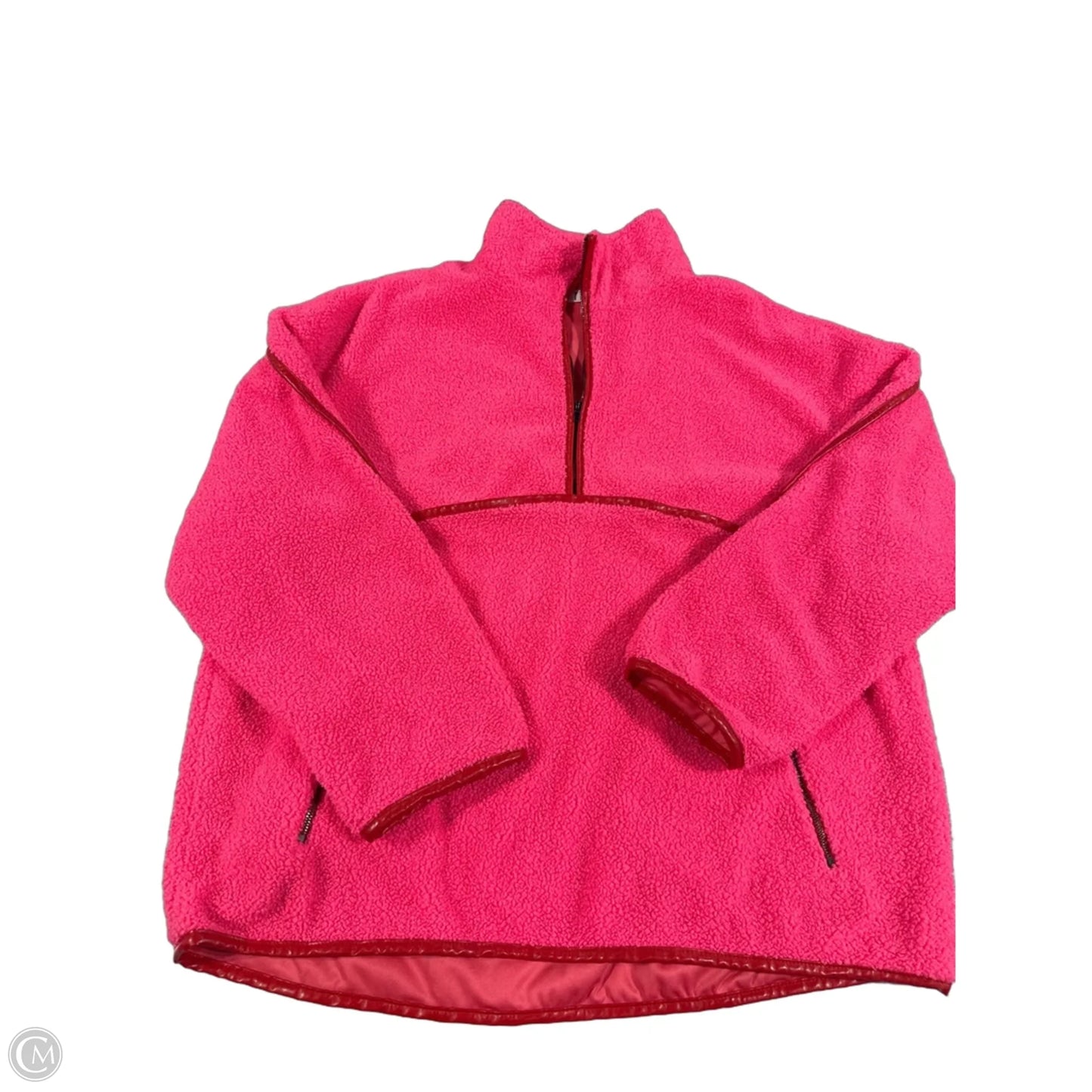 Jacket Faux Fur & Sherpa By Tcec In Pink, Size: L