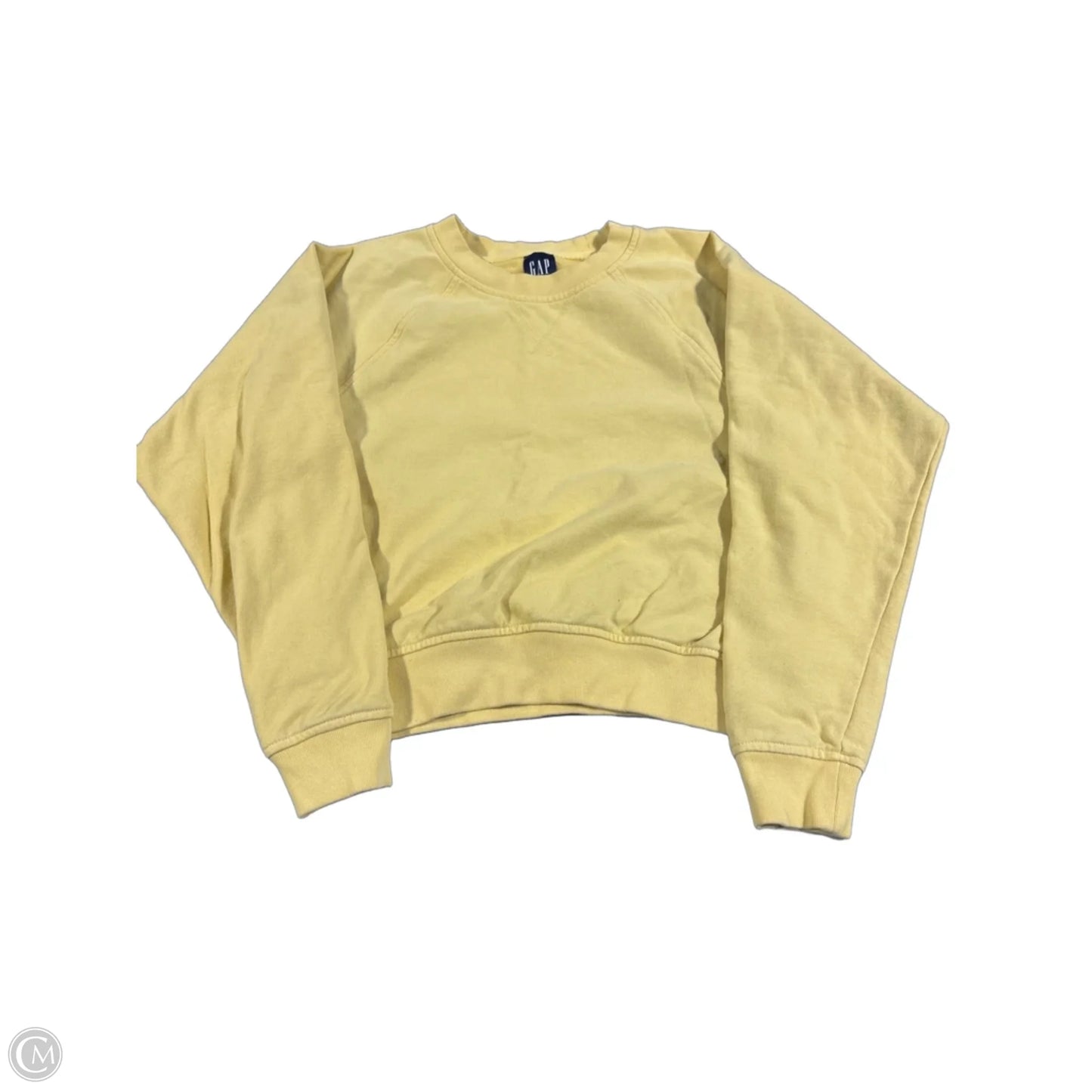 Sweatshirt Crewneck By Gap In Yellow, Size: Xxs