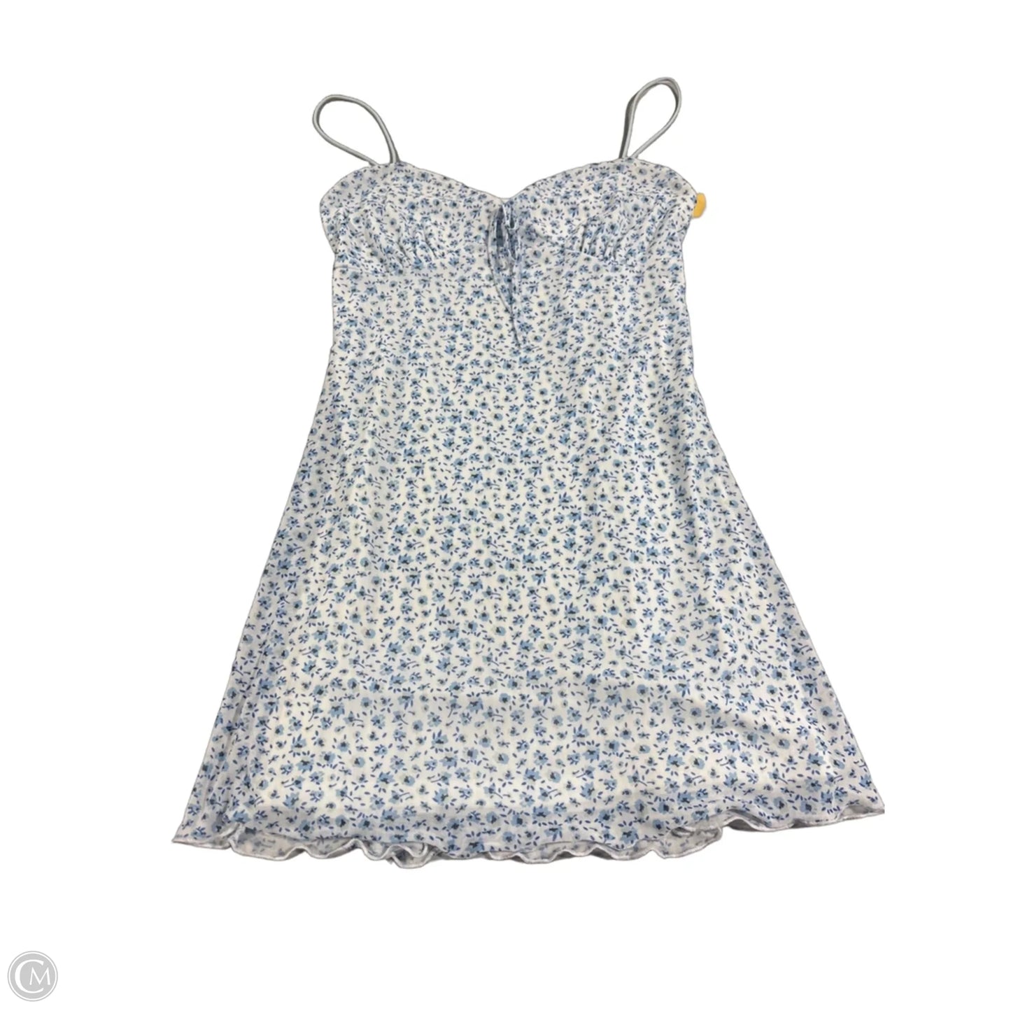 Dress Casual Short By Charlotte Russe In Blue & White, Size: S