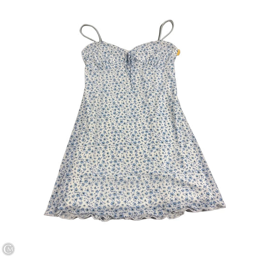 Dress Casual Short By Charlotte Russe In Blue & White, Size: S