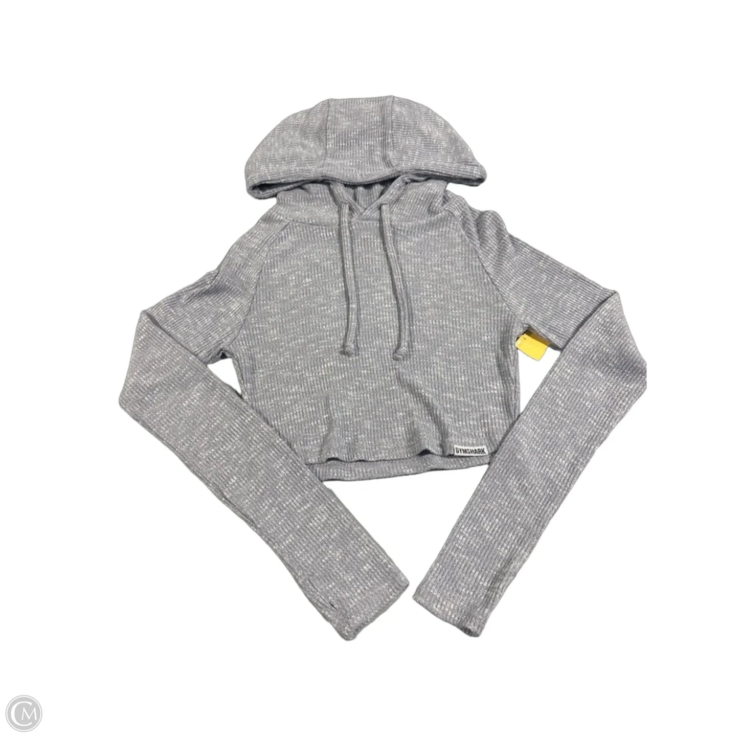 Sweatshirt Hoodie By Gym Shark In Grey, Size: M
