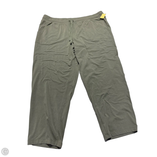 Athletic Pants By Athletic Works In Green, Size: 2x