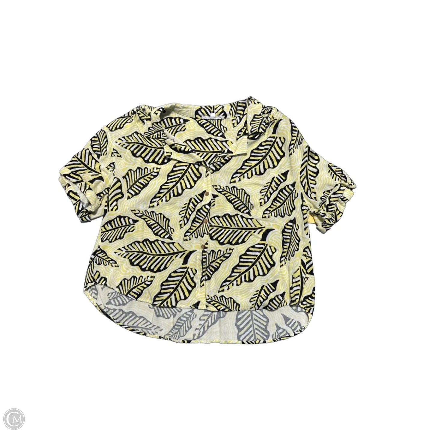Top Short Sleeve By Jane And Delancey In Tropical Print, Size: Xl