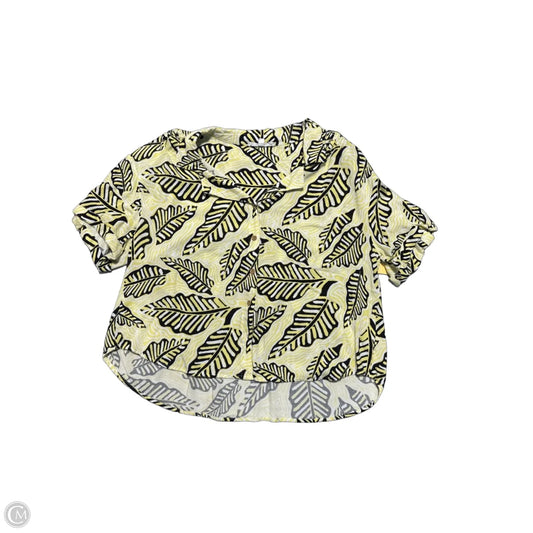 Top Short Sleeve By Jane And Delancey In Tropical Print, Size: Xl