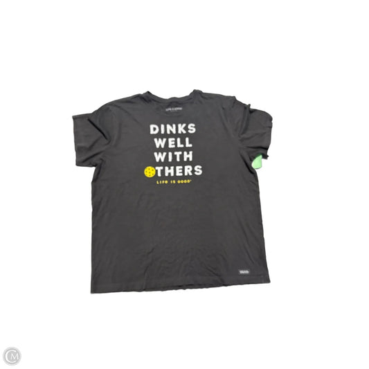 Top Short Sleeve Basic By Life Is Good In Grey, Size: Xl