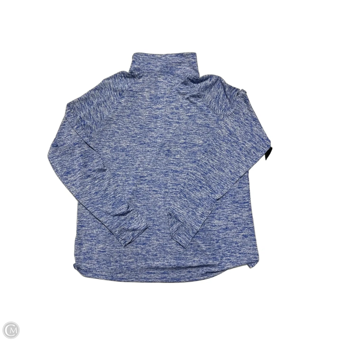 Athletic Top Long Sleeve Collar By Under Armour In Blue, Size: 2x
