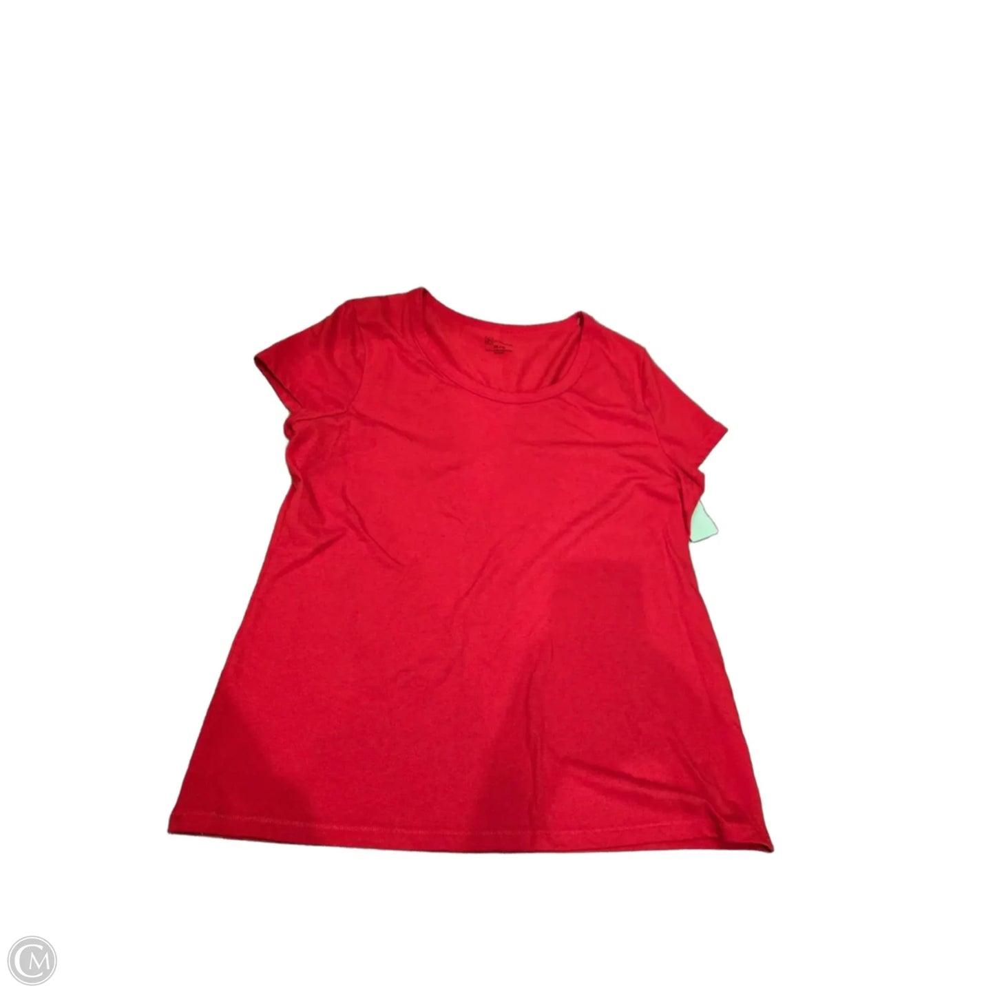 Top Short Sleeve Basic By No Boundaries In Red, Size: Xxl